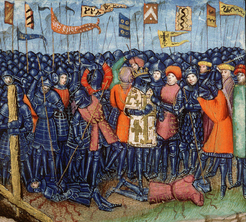 Manuscript illustration of the Battle of Hattin